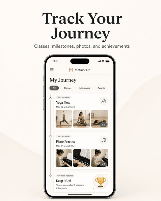 Track your journey and milestones
