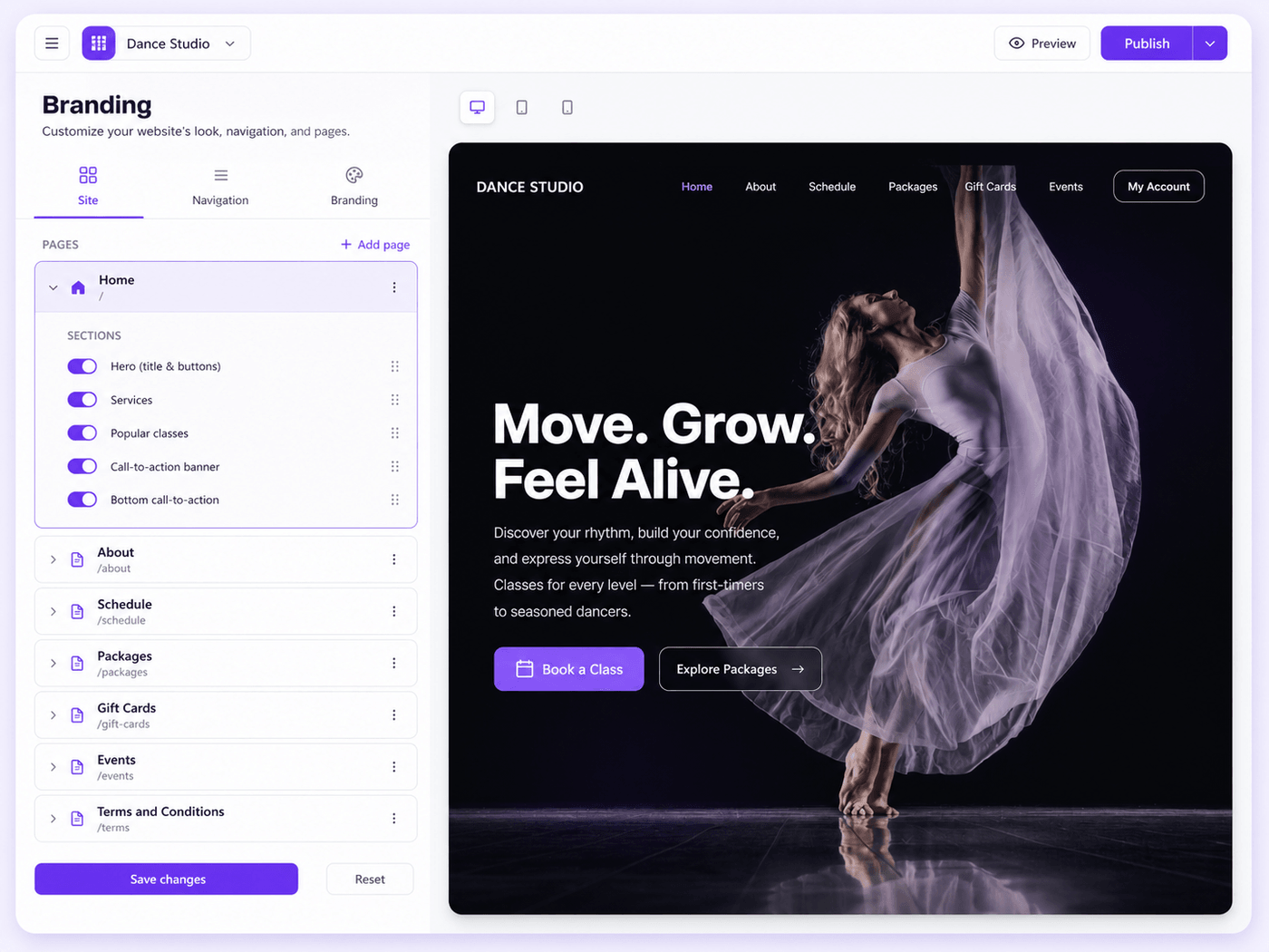 Studio website